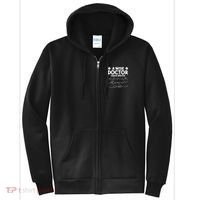 A Wise Doctor Once Wrote Funny Medical Doctor Handwriting Full Zip Hoodie thumb 0