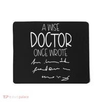A Wise Doctor Once Wrote Funny Medical Doctor Handwriting Mousepad thumb 0