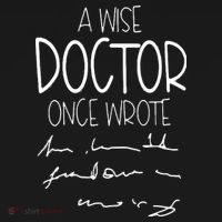 A Wise Doctor Once Wrote Funny Medical Doctor Handwriting Baby Bodysuit thumb 2