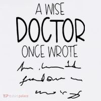 A Wise Doctor Once Wrote Funny Medical Doctor Handwriting Comfort Colors Garment-Dyed Hooded Sweatshirt thumb 2