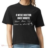 A Wise Doctor Once Wrote Medical Doctor Handwriting Comfort Colors Boxy T-Shirt thumb 0