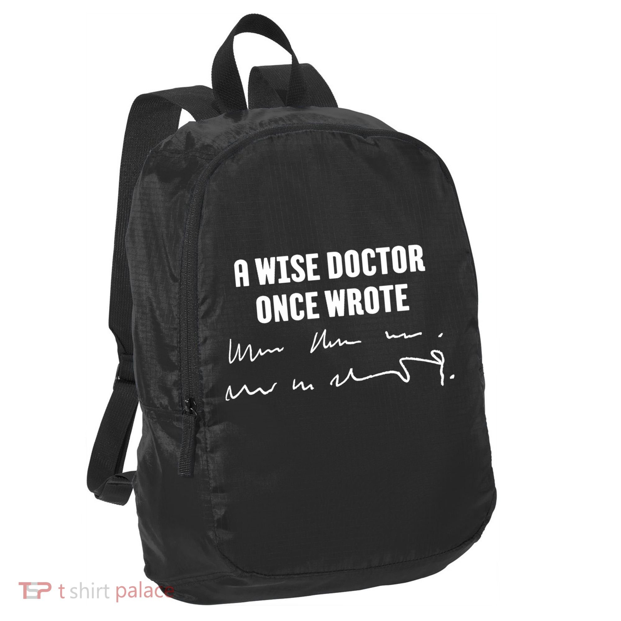 A Wise Doctor Once Wrote Medical Doctor Handwriting Port Authority Crush Ripstop Backpack