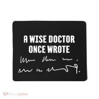 A Wise Doctor Once Wrote Medical Doctor Handwriting Mousepad thumb 0