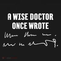 A Wise Doctor Once Wrote Medical Doctor Handwriting Mousepad thumb 1