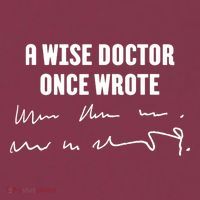 A Wise Doctor Once Wrote Medical Doctor Handwriting 16oz Travel Tumbler thumb 2
