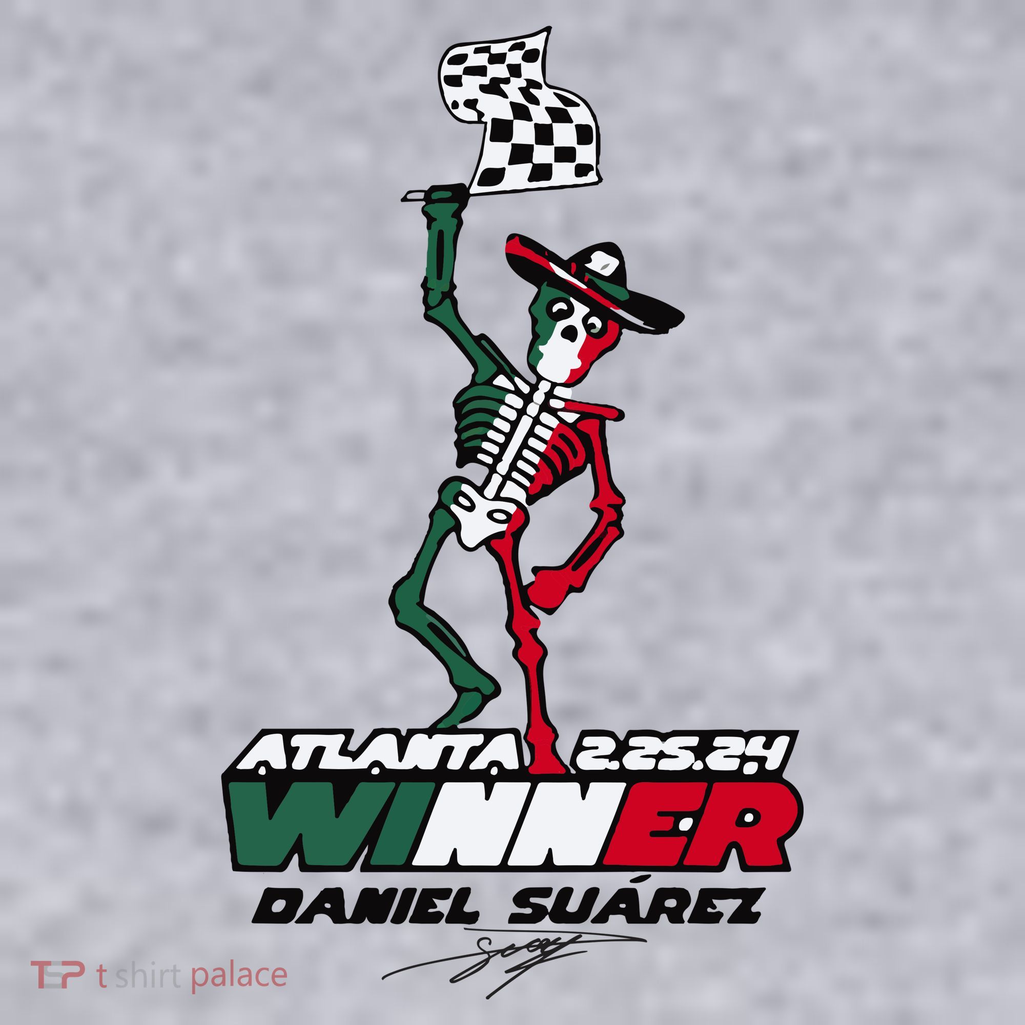 Atlanta Winner Daniel Suarez Women's Sweatshirt