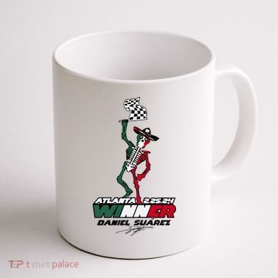 Atlanta Winner Daniel Suarez Coffee Mug back