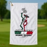 Atlanta Winner Daniel Suarez Golf Towel thumb 1