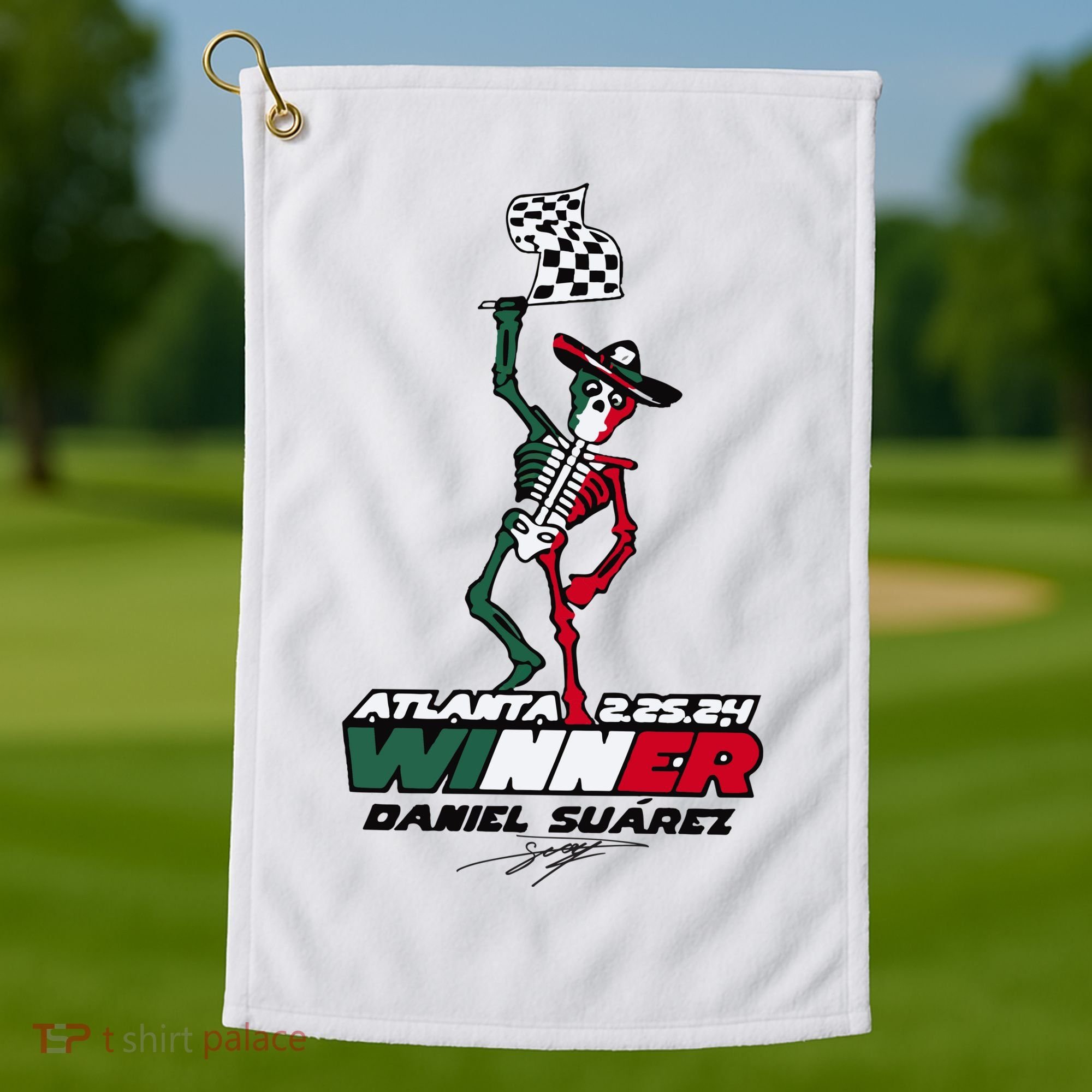 Atlanta Winner Daniel Suarez Golf Towel