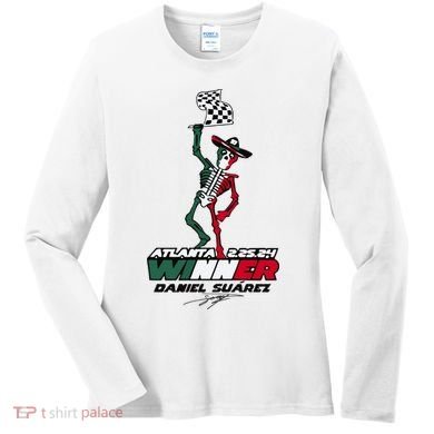Atlanta Winner Daniel Suarez Women's Long Sleeve Shirt