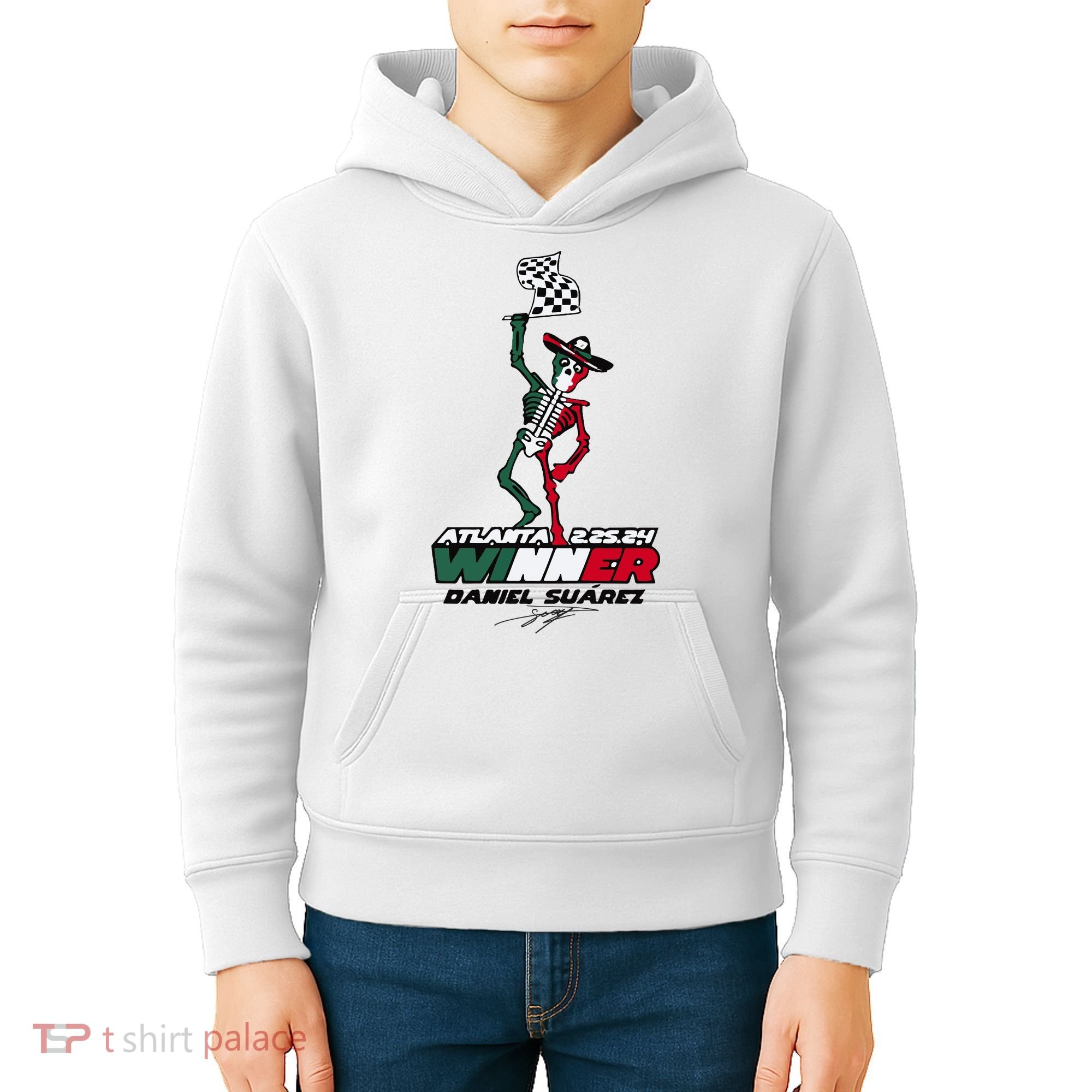Atlanta Winner Daniel Suarez Kids Hoodie
