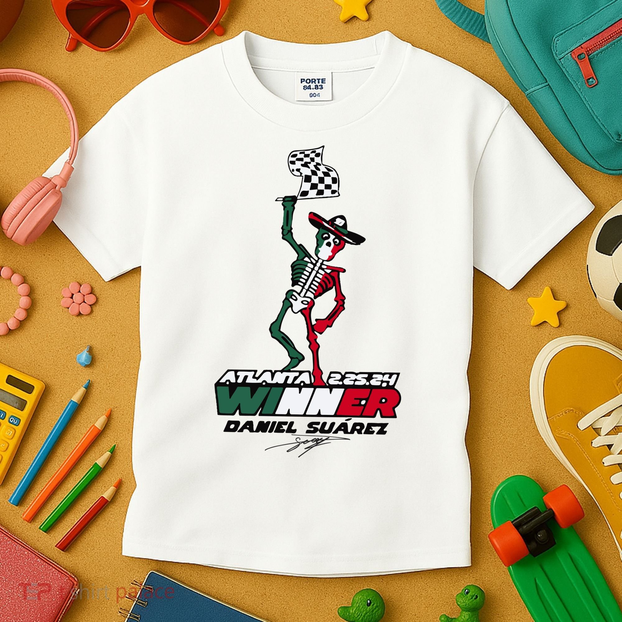 Atlanta Winner Daniel Suarez Kids T-Shirt