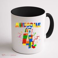Awesome At 4 Cute Birthday Building Blocks Coffee Mug thumb 1
