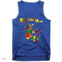 Awesome At 4 Cute Birthday Building Blocks Tank Top thumb 0