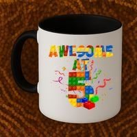 Awesome At 5 Cute Birthday Building Blocks Coffee Mug thumb 2