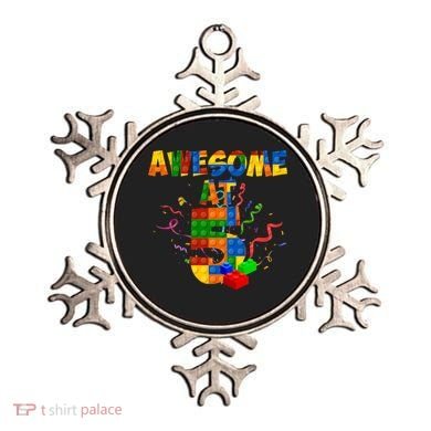 Awesome At 5 Cute Birthday Building Blocks Ornament