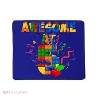 Awesome At 5 Cute Birthday Building Blocks Mousepad thumb 0