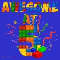 Awesome At 5 Cute Birthday Building Blocks Toddler Hoodie thumb 2