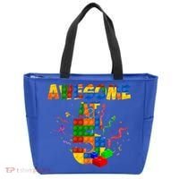 Awesome At 5 Cute Birthday Building Blocks Tote Bag thumb 0
