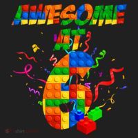 Awesome At 6 Cute Birthday Building Blocks  Tumbler thumb 3