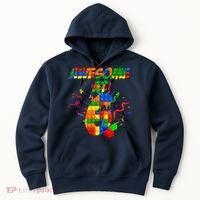 Awesome At 6 Cute Birthday Building Blocks  Hoodie thumb 0