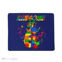 Awesome At 6 Cute Birthday Building Blocks  Mousepad thumb 0