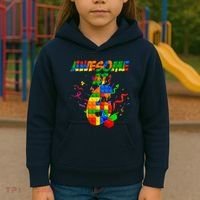 Awesome At 6 Cute Birthday Building Blocks  Kids Hoodie thumb 3