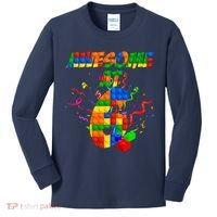 Awesome At 6 Cute Birthday Building Blocks  Kids Long Sleeve Shirt thumb 0