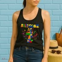 Awesome At 7 Cute Birthday Building Blocks Women's Tank Top thumb 2