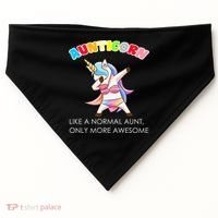 Awesome Aunticorn Like A Normal Aunt USA-Made Doggie Bandana thumb 0