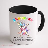 Awesome Aunticorn Like A Normal Aunt Coffee Mug thumb 1
