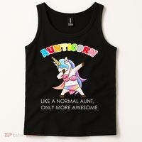 Awesome Aunticorn Like A Normal Aunt Tank Top thumb 2