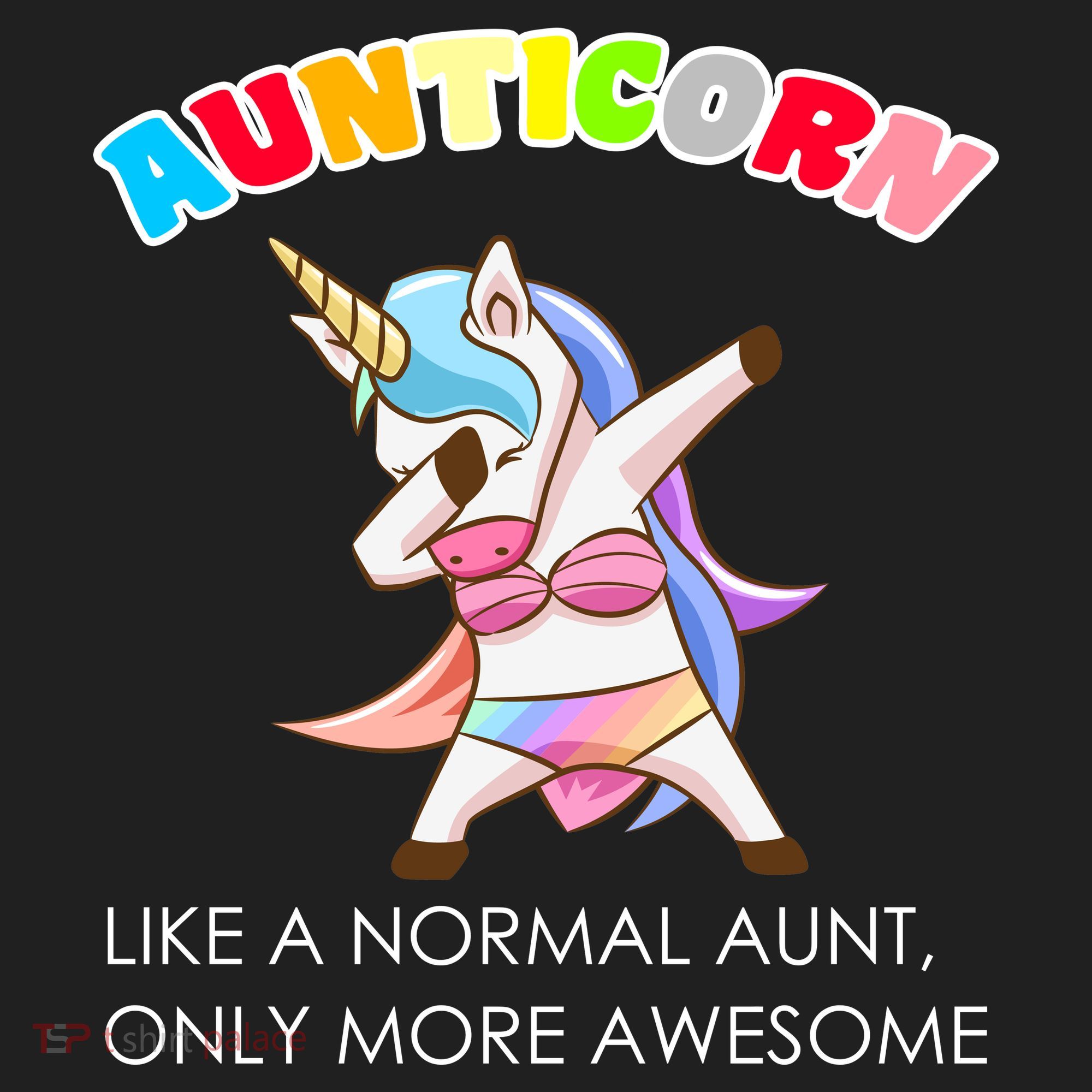 Awesome Aunticorn Like A Normal Aunt Golf Towel