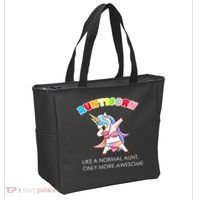 Awesome Aunticorn Like A Normal Aunt Tote Bag thumb 2