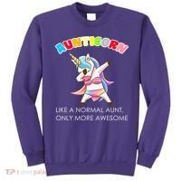 Awesome Aunticorn Like A Normal Aunt Sweatshirt thumb 0