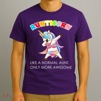 Awesome Aunticorn Like A Normal Aunt T-Shirt thumb 3
