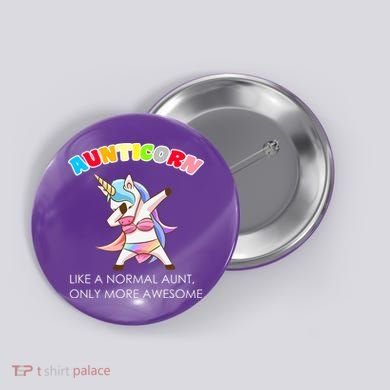 Awesome Aunticorn Like A Normal Aunt Button