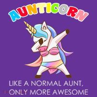 Awesome Aunticorn Like A Normal Aunt Coaster thumb 2