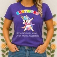Awesome Aunticorn Like A Normal Aunt Women's T-Shirt thumb 2