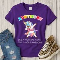 Awesome Aunticorn Like A Normal Aunt Women's T-Shirt thumb 3