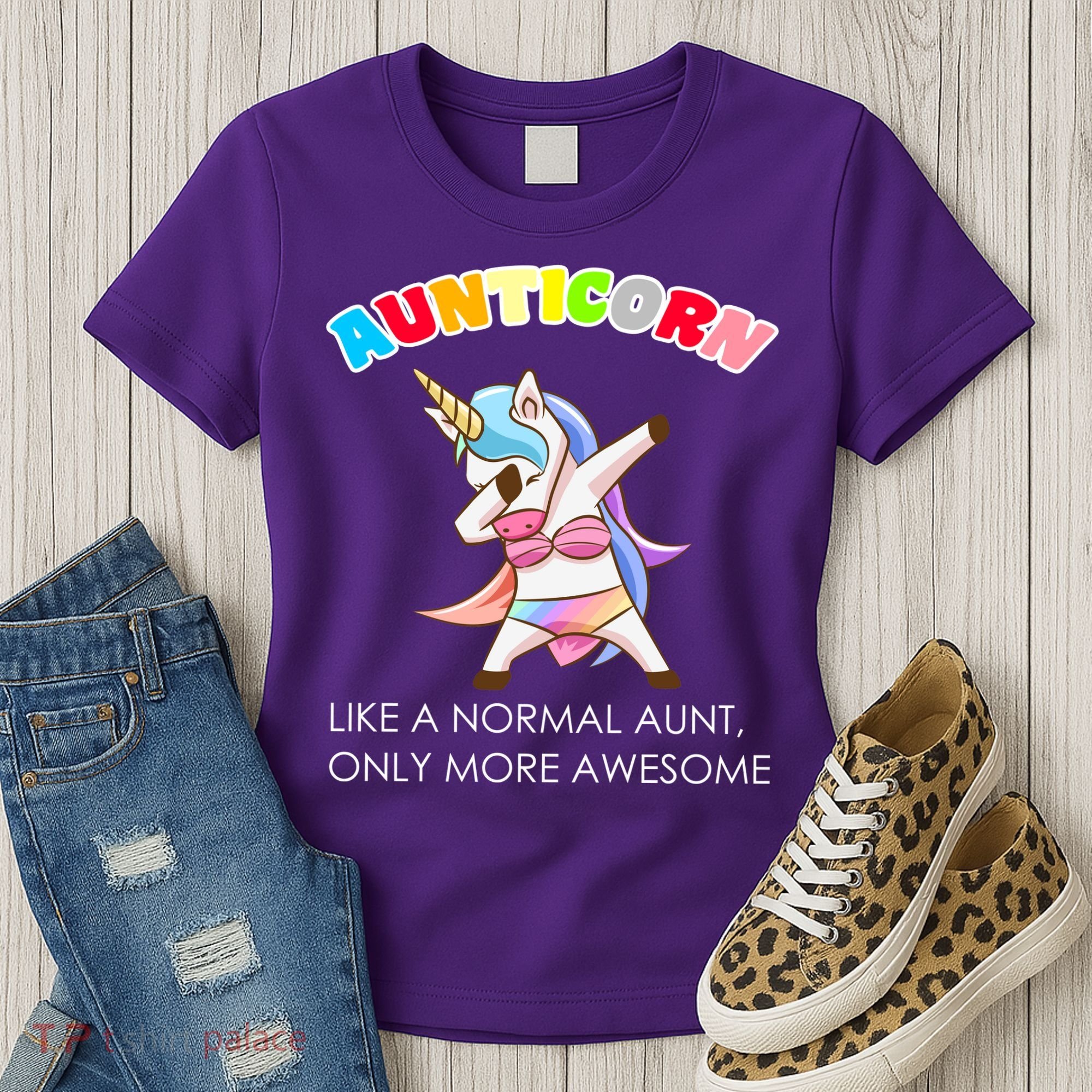 Awesome Aunticorn Like A Normal Aunt Women's T-Shirt