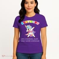 Awesome Aunticorn Like A Normal Aunt Women's T-Shirt thumb 4