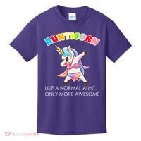Awesome Aunticorn Like A Normal Aunt Kids T-Shirt thumb 0