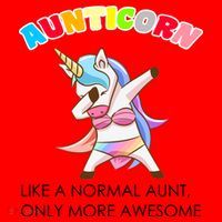 Awesome Aunticorn Like A Normal Aunt Santa Hat thumb 1