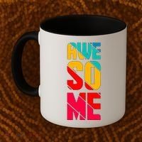 Awesome Broken Letters Coffee Mug thumb 2