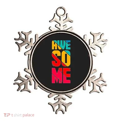 Awesome Broken Letters Ornament