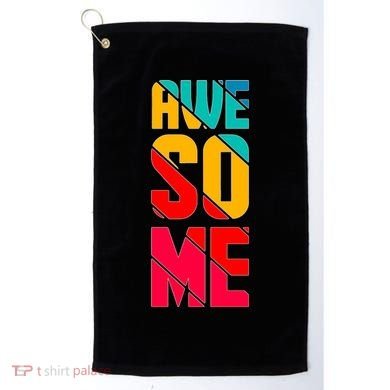 Awesome Broken Letters Golf Towel