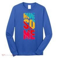 Awesome Broken Letters Long Sleeve Shirt thumb 0