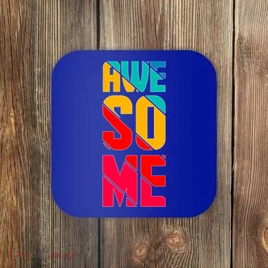 Awesome Broken Letters Coaster
