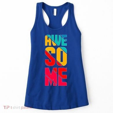 Awesome Broken Letters Women's Tank Top